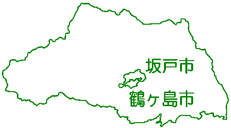 埼玉県内の企業団の位置図（給水区）